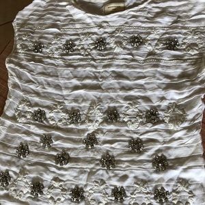 Anthropologie embroidered top